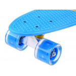 Pennyboard s LED kolieskami - červený Pennyboard s LED kolieskami - červený